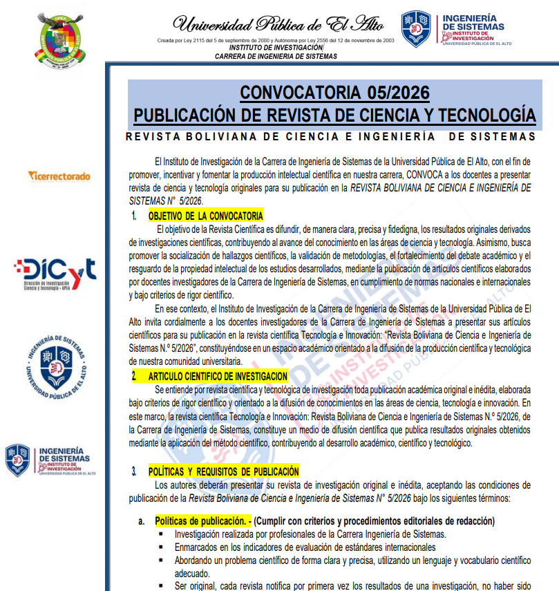 Convocatoria Docente